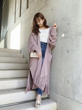 「Darich（ダーリッチ）のアイテム（その他アウター）」を使った、Darichさん（レディース・160cm）の冬コーディネート