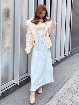 「Darich（ダーリッチ）のアイテム（ブルゾン）」を使った、Darichさん（レディース・160cm）の冬コーディネート