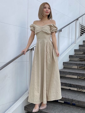 「くすみカラー」｜Darichさん（レディース・160cm）の春コーディネート