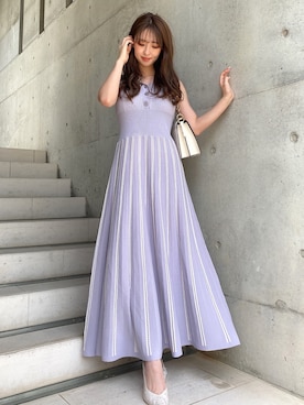 「くすみカラー」｜Darichさん（レディース・160cm）の春コーディネート