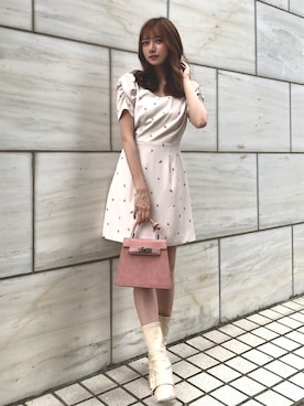 「リップ」｜Darichさん（レディース・160cm）の春コーディネート