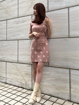 「くすみカラー」｜Darichさん（レディース・160cm）の夏コーディネート