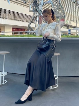 「アイテム（スカート）」を使った、Darichさん（レディース）の冬コーディネート