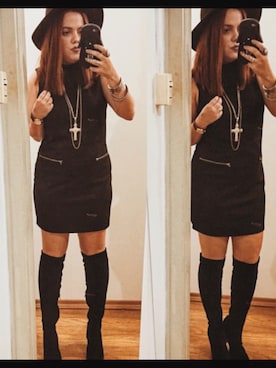 「overthekneeboots」｜aninhacaporice さん（レディース・161cm）の冬コーディネート