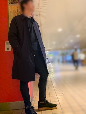 「JOURNAL STANDARD（ジャーナルスタンダード）のアイテム（トレンチコート）」を使った、ささりょさん（メンズ・180cm）の秋コーディネート