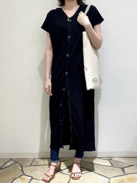 「PourVous（プールヴー）のアイテム」を使った、EC STAFFさん（レディース・165cm）の秋コーディネート