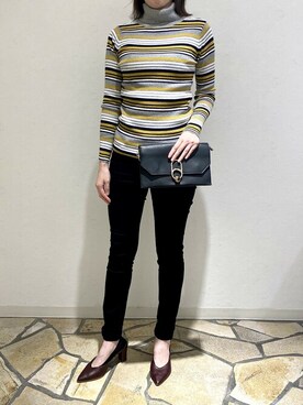 「PourVous（プールヴー）のアイテム」を使った、EC STAFFさん（レディース・165cm）の秋コーディネート