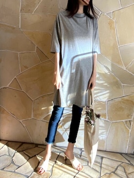 「PourVous（プールヴー）のアイテム」を使った、EC STAFFさん（レディース・170cm）の秋コーディネート