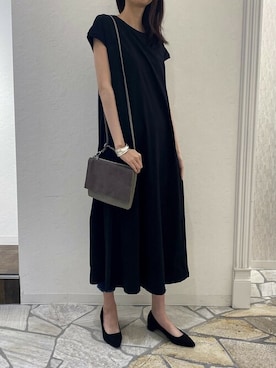 「PourVous（プールヴー）のアイテム」を使った、EC STAFFさん（レディース・170cm）の秋コーディネート