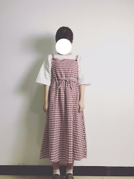 「日常」｜「アイテム（その他シューズ）」を使った、不懒同学さん（レディース・153cm）の春コーディネート