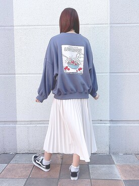 「apres jour（アプレジュール）のアイテム（スウェット）」を使った、ぁさん（レディース・163cm）の秋コーディネート
