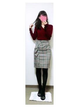 「ショッピング」｜「アイテム（パンプス）」を使った、ariiiisaさん（レディース・164cm）の秋コーディネート