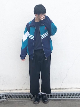 のぶさんの「ウィンドブレーカー [PALEMESTON WINDBREAKER] オリジナルス」を使ったコーディネート