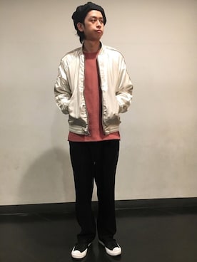 「RAGEBLUE（レイジブルー）のアイテム（その他）」を使った、藤瀬さん（メンズ・180cm）の冬コーディネート