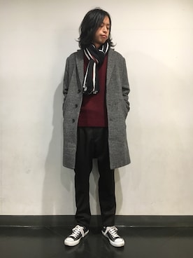 「ブリティッシュ」｜藤瀬さん（メンズ・180cm）の秋コーディネート