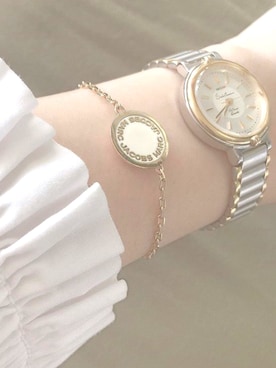 「MARC JACOBS（マークジェイコブス）のアイテム（ブレスレット）」を使った、mimimimiさん（レディース・160cm）の春コーディネート