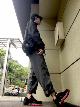 「A.P.C.（アーペーセー）のアイテム（ブルゾン）」を使った、subさん（メンズ・181cm）の春コーディネート