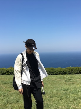 「UNDERCOVER（アンダーカバー）のアイテム（MA-1）」を使った、subさん（メンズ・181cm）の春コーディネート