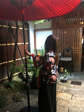 「羽織りもの」｜さわ⚡︎さん（レディース・153cm）の夏コーディネート