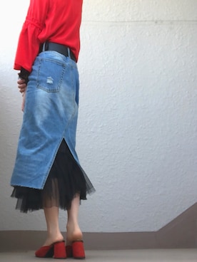 「doll up oops」｜さわ⚡︎さん（レディース・153cm）の春コーディネート