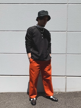 「SHARE PARK（シェアパーク）のアイテム」を使った、obashigeさん（メンズ・168cm）の春コーディネート