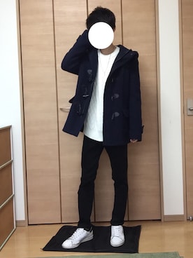 「BEAMS（ビームス）のアイテム（ダッフルコート）」を使った、さすけさん（メンズ・171cm）の秋コーディネート
