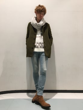 「スタッフコーデ」｜「アイテム（その他アウター）」を使った、NOID.NAGOYAさん（メンズ・181cm）の冬コーディネート