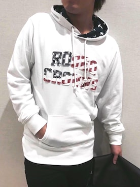 「Rodeo Crowns（ロデオクラウンズ）のアイテム（パーカー）」を使った、ゆうやさん（メンズ・170cm）の冬コーディネート