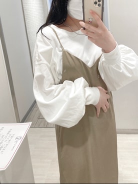 「mline」｜「アイテム（ワンピース/ドレス）」を使った、mikaaさん（レディース・158cm）の春コーディネート