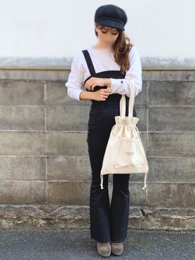 「AMAIL（アマイル）のアイテム（帽子）」を使った、canさん（レディース・156cm）の秋コーディネート