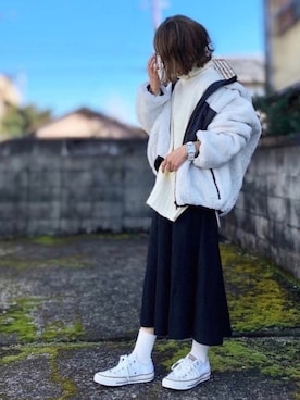 「お正月」｜「アイテム（その他）」を使った、canさん（レディース・156cm）の冬コーディネート