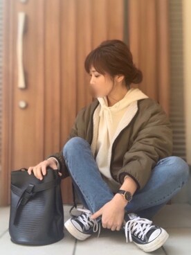 canさん（レディース・156cm）の冬コーディネート