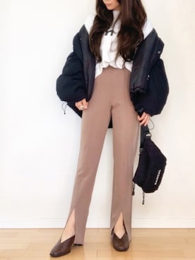 「TRANOI（トラノイ）のアイテム」を使った、canさん（レディース・156cm）の冬コーディネート