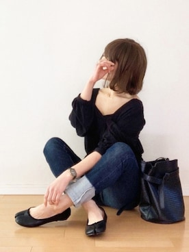 「ANNE KLEIN（アンクライン）のアイテム」を使った、canさん（レディース・156cm）の春コーディネート