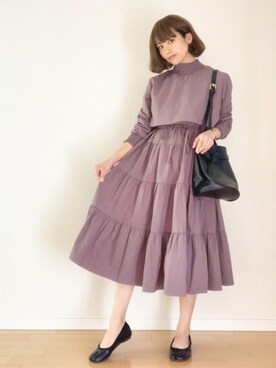 「ANNE KLEIN（アンクライン）のアイテム」を使った、canさん（レディース・156cm）の春コーディネート