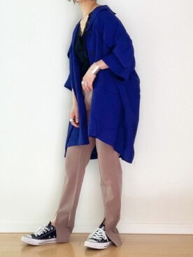 「Fone（エフワン）のアイテム」を使った、canさん（レディース・156cm）の春コーディネート