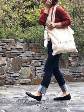 「NANEA（ナネア）のアイテム（トップス）」を使った、canさん（レディース・156cm）の春コーディネート