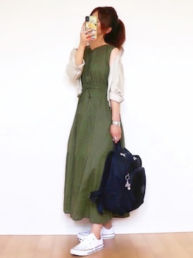 テーラードジャケットを使った コットンワンピース の人気ファッションコーディネート Wear