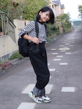 「kipling（キプリング）のアイテム」を使った、canさん（キッズ・140cm）の秋コーディネート