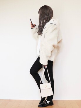 「SUGAR BISKET（シュガービスケット）のアイテム（ブルゾン）」を使った、canさん（レディース・156cm）の秋コーディネート
