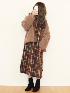 「アイテム（ウィッグ）」を使った、canさん（レディース・156cm）の冬コーディネート
