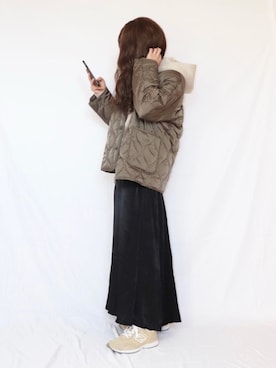 「URBAN RESEARCH Sonny Label（アーバンリサーチサニーレーベル）のポンチルーズパーカー2（Tシャツ/カットソー）」を使った、canさん（レディース・156cm）の冬コーディネート