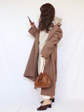 「URBAN RESEARCH Sonny Label（アーバンリサーチサニーレーベル）のポンチルーズパーカー2（Tシャツ/カットソー）」を使った、canさん（レディース・156cm）の冬コーディネート