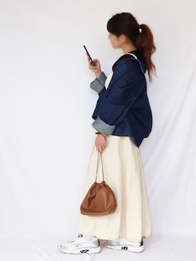「anown（アノン）のアイテム（ジャケット/アウター）」を使った、canさん（レディース・156cm）の冬コーディネート