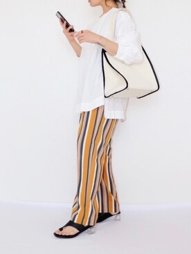 「Fone（エフワン）のアイテム」を使った、canさん（レディース・156cm）の春コーディネート