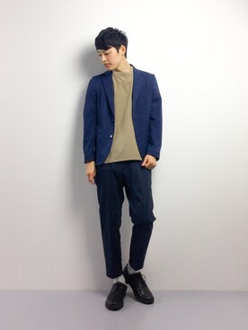 「KATHARINE HAMNETT LONDON （キャサリンハムネットロンドン）のアイテム（ジャケット/アウター）」を使った、togiさん（メンズ・170cm）の春コーディネート