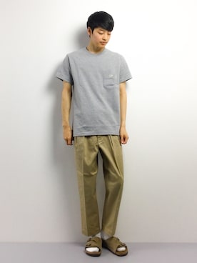 「Scye（サイ）のアイテム（Tシャツ/カットソー）」を使った、togiさん（メンズ・170cm）の春コーディネート