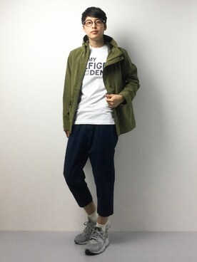「HILFIGER DENIM（ヒルフィガーデニム）のアイテム（Tシャツ/カットソー）」を使った、togiさん（メンズ・170cm）の春コーディネート
