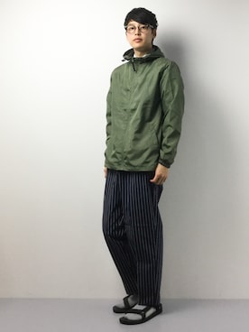 「HVC（エイチブイシー）のアイテム（その他アウター）」を使った、togiさん（メンズ・170cm）の春コーディネート