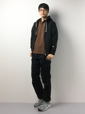 「GLOBAL WORK（グローバルワーク）のアイテム（ポロシャツ）」を使った、togiさん（メンズ・170cm）の春コーディネート